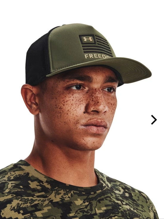 Under Armour Other - Under Armour Freedom Trucker Cap Structured Front Panels Mesh Back Snapback